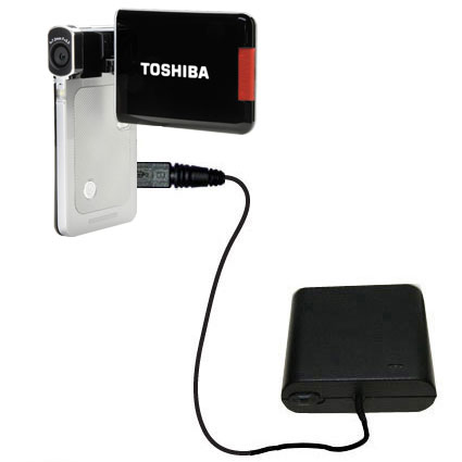 AA Battery Pack Charger compatible with the Toshiba Camileo S20 HD Camcorder