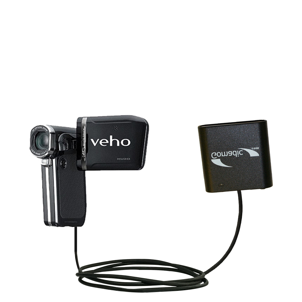 AA Battery Pack Charger compatible with the Veho Muvi Kuzo HD VC-001 / VC-002