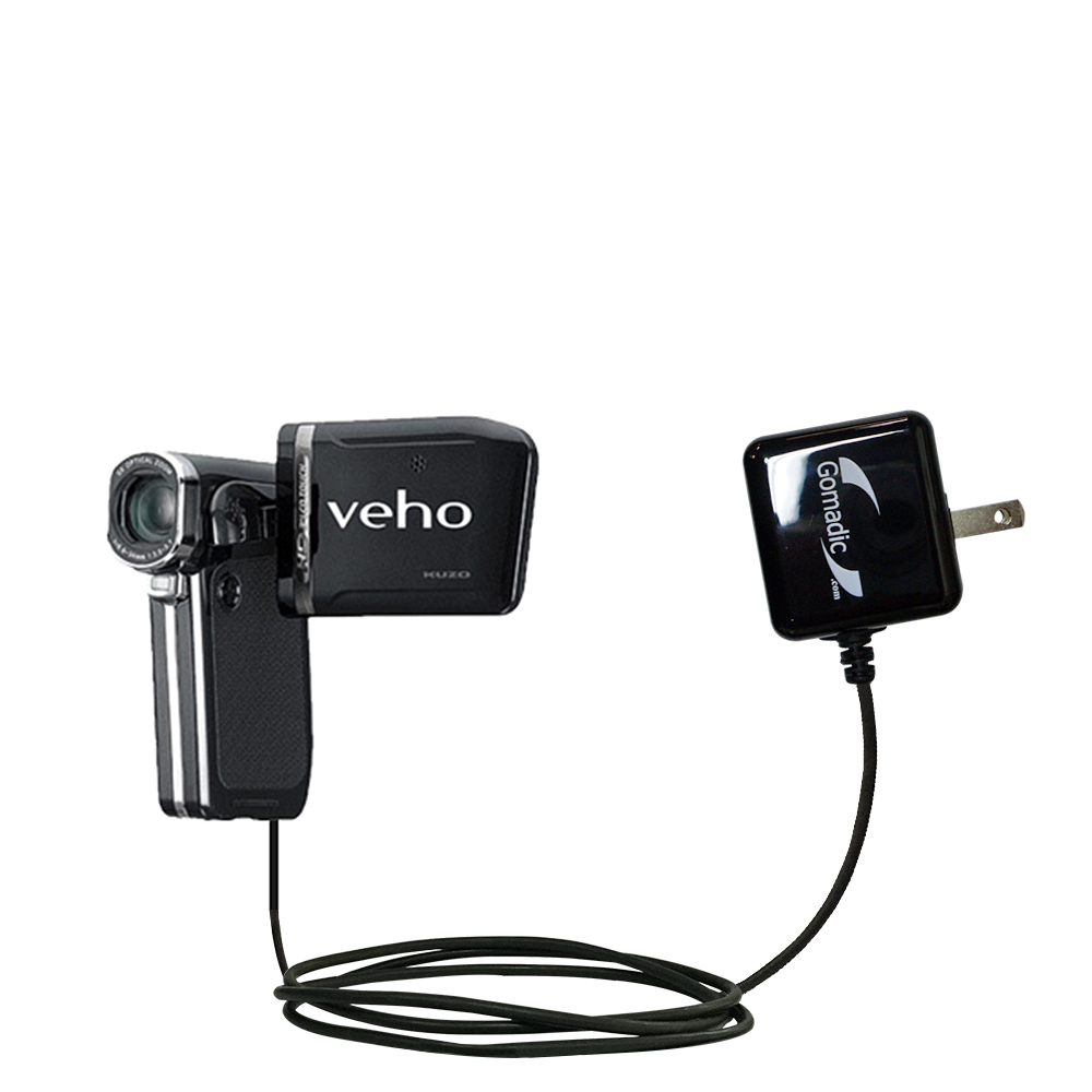 Wall Charger compatible with the Veho Muvi Kuzo HD VC-001 / VC-002