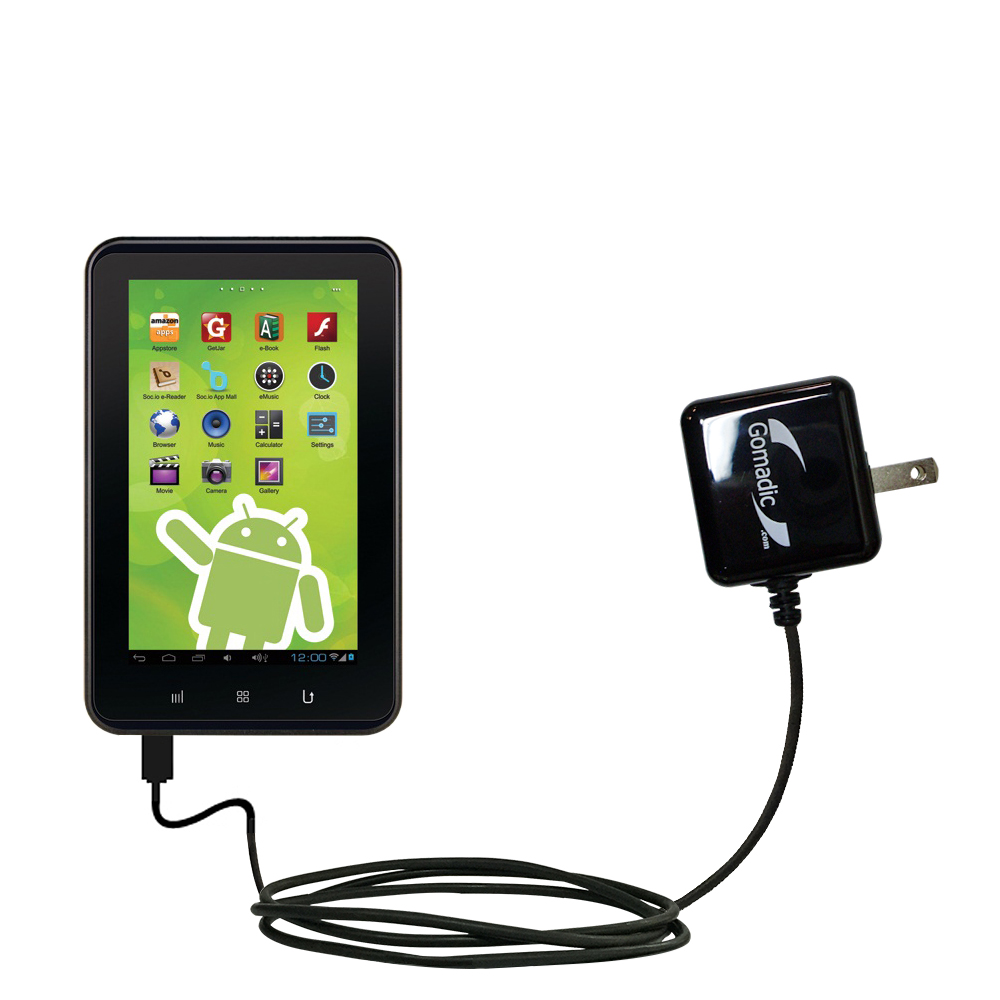 Wall Charger compatible with the Zeki Android Tablet TBD753B  TBD763B TBD773B