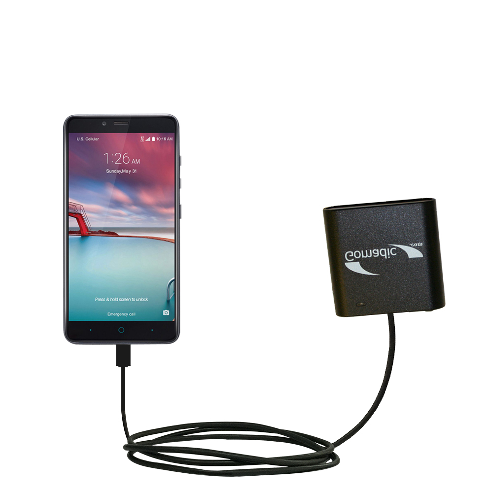 AA Battery Pack Charger compatible with the ZTE ZMAX Pro