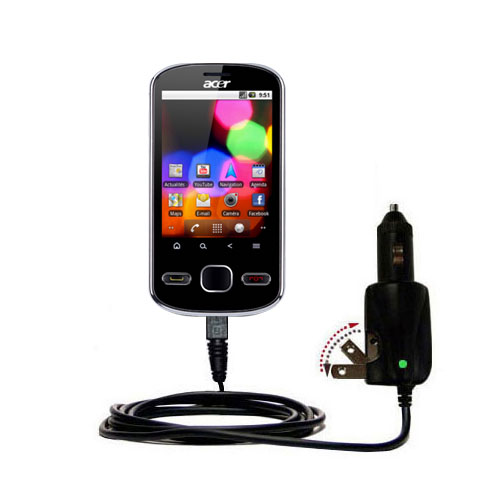 Car & Home 2 in 1 Charger compatible with the Acer beTouch E140 E210