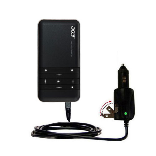 Car & Home 2 in 1 Charger compatible with the Acer C20 DLP Projector