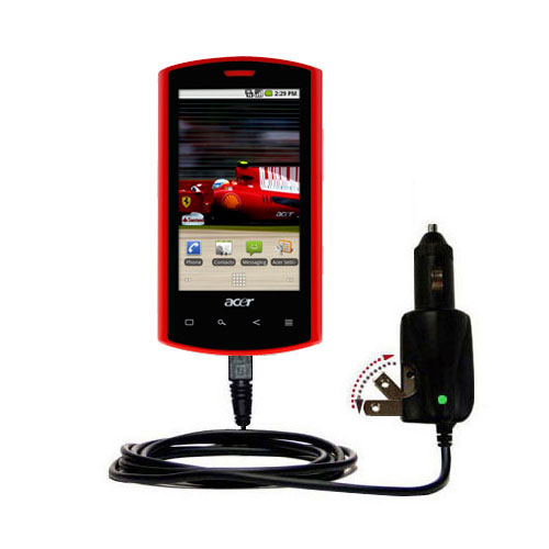 Car & Home 2 in 1 Charger compatible with the Acer Liquid E