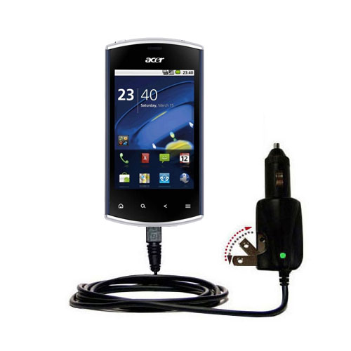 Car & Home 2 in 1 Charger compatible with the Acer Liquid mini
