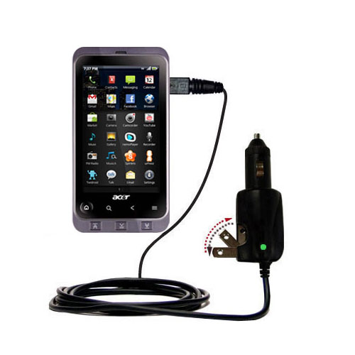 Car & Home 2 in 1 Charger compatible with the Acer Stream