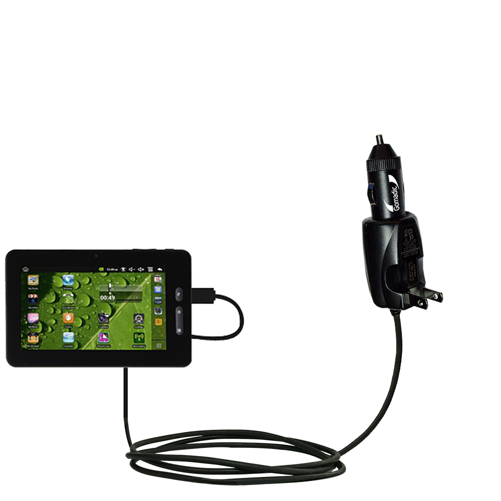 Car & Home 2 in 1 Charger compatible with the AGPtek 7 8 9 10 Inch Tablets