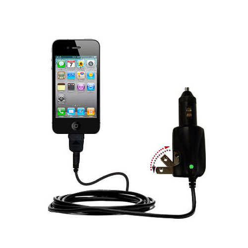 Car & Home 2 in 1 Charger compatible with the Apple iPhone 4