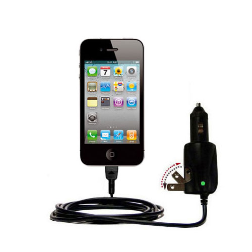 Car & Home 2 in 1 Charger compatible with the Apple iPhone 4S