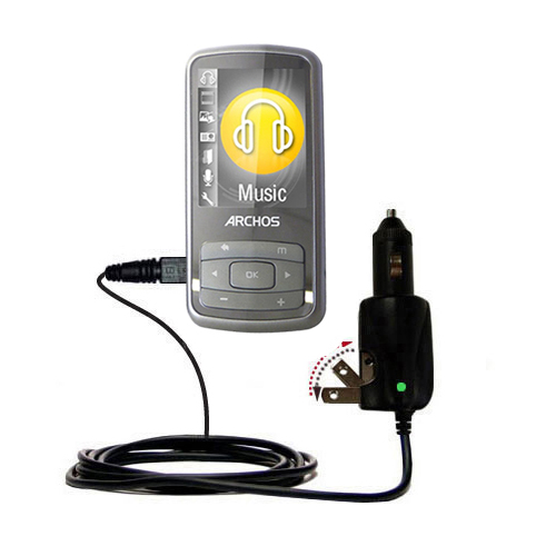 Car & Home 2 in 1 Charger compatible with the Archos 20b 20c Vision