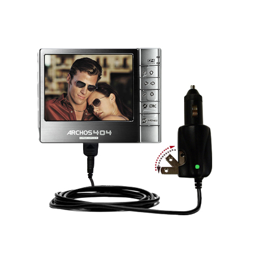 Car & Home 2 in 1 Charger compatible with the Archos 404 Camcorder CAM