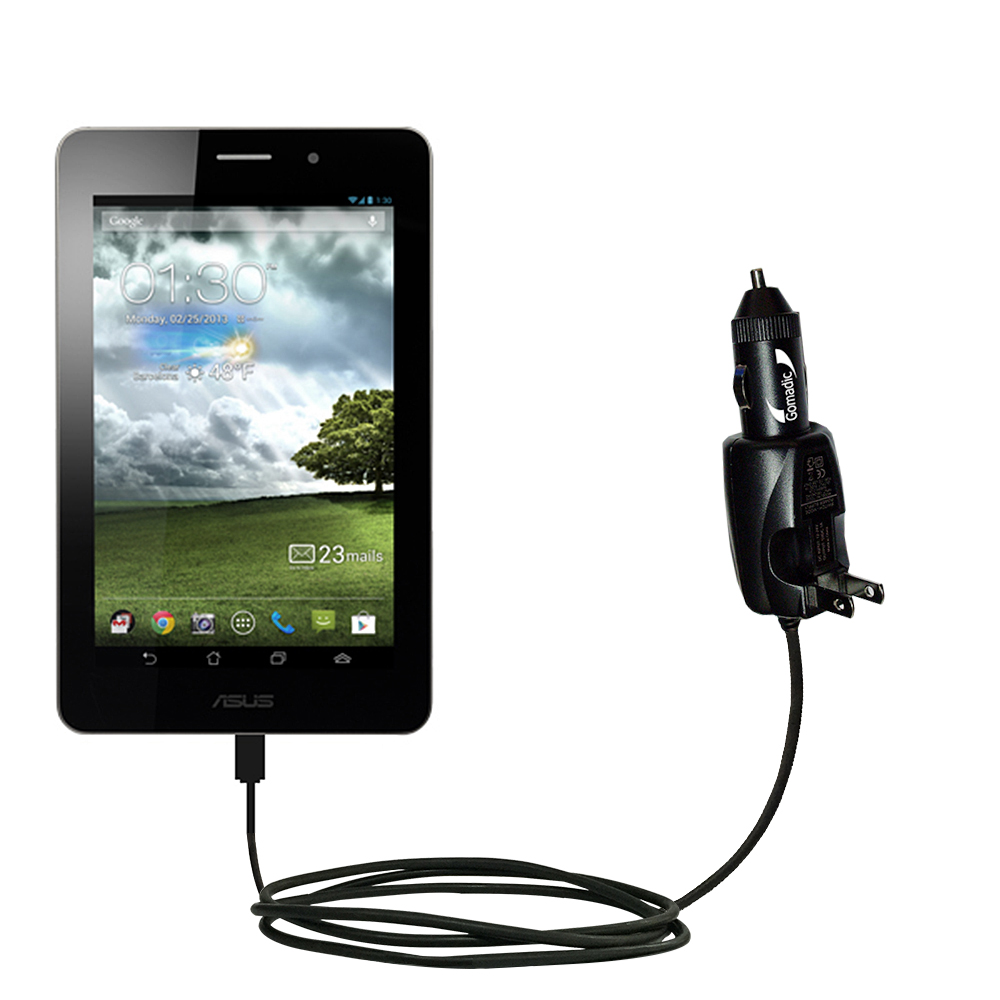 Car & Home 2 in 1 Charger compatible with the Asus FonePad