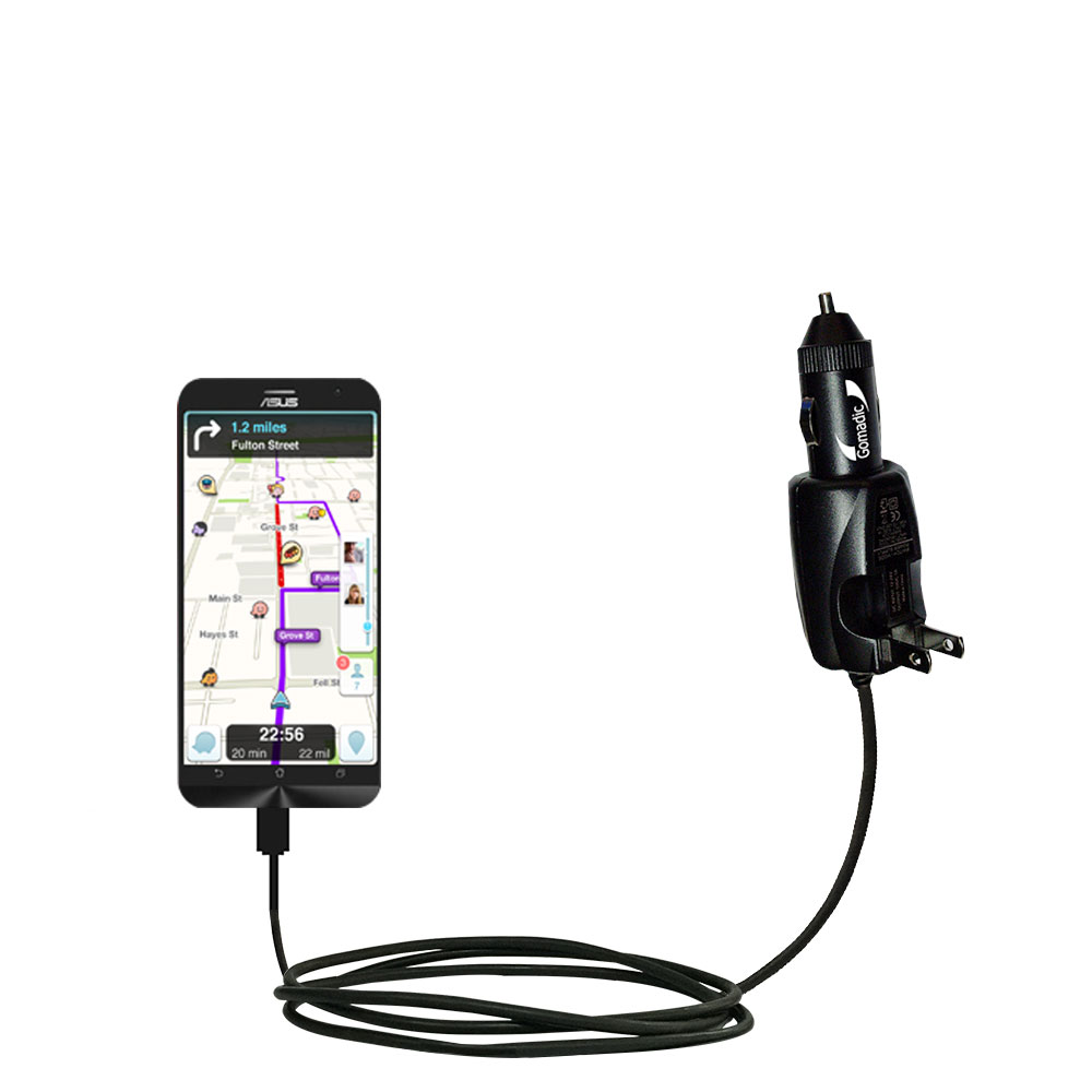 Car & Home 2 in 1 Charger compatible with the Asus ZenFone 2