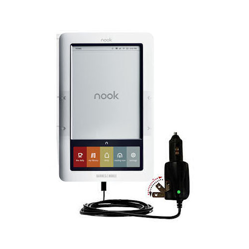 Car & Home 2 in 1 Charger compatible with the Barnes and Noble nook Original eBook eReader