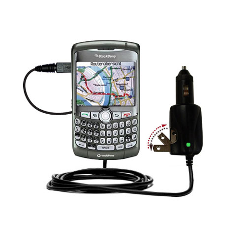 Car & Home 2 in 1 Charger compatible with the Blackberry 8310