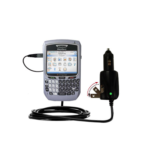 Car & Home 2 in 1 Charger compatible with the Blackberry 8700c