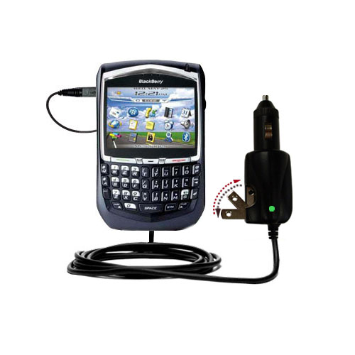 Car & Home 2 in 1 Charger compatible with the Blackberry 8700 8700g 8700e 8700r