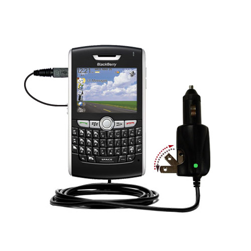 Car & Home 2 in 1 Charger compatible with the Blackberry 8800