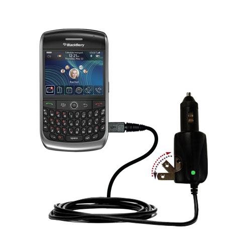 Car & Home 2 in 1 Charger compatible with the Blackberry 8900
