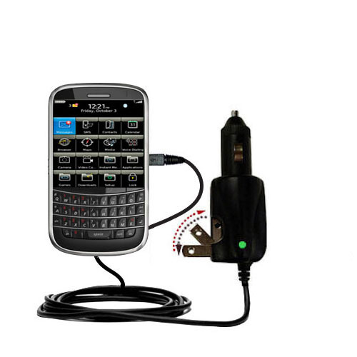 Car & Home 2 in 1 Charger compatible with the Blackberry 9220