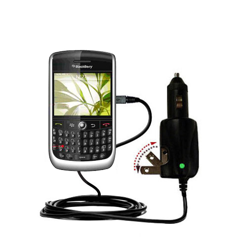 Car & Home 2 in 1 Charger compatible with the Blackberry 9300