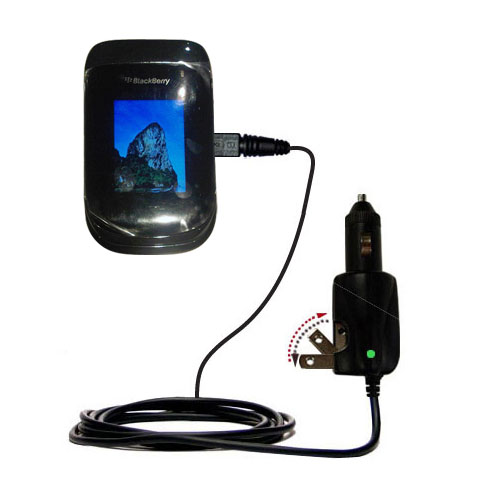 Car & Home 2 in 1 Charger compatible with the Blackberry 9670