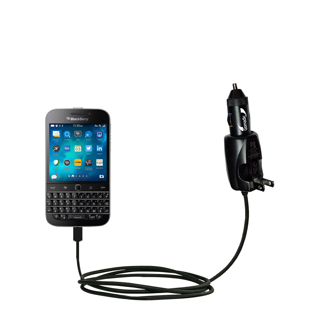 Car & Home 2 in 1 Charger compatible with the Blackberry Classic
