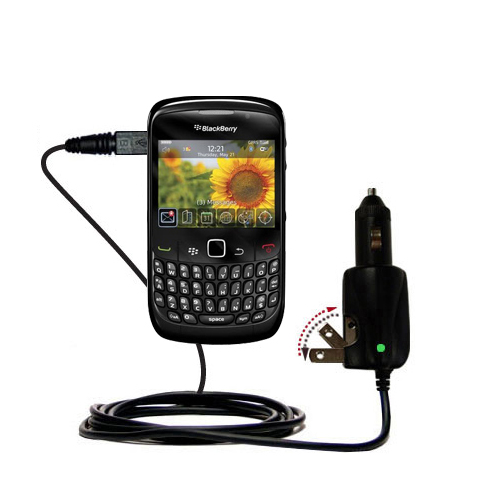 Car & Home 2 in 1 Charger compatible with the Blackberry Curve 8500