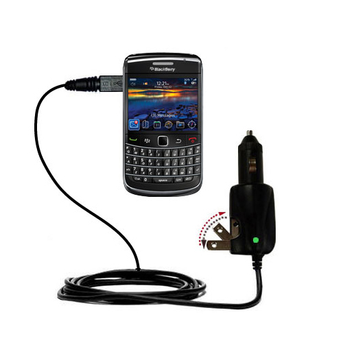 Car & Home 2 in 1 Charger compatible with the Blackberry Onyx 9700