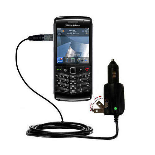 Car & Home 2 in 1 Charger compatible with the Blackberry Pearl 9100