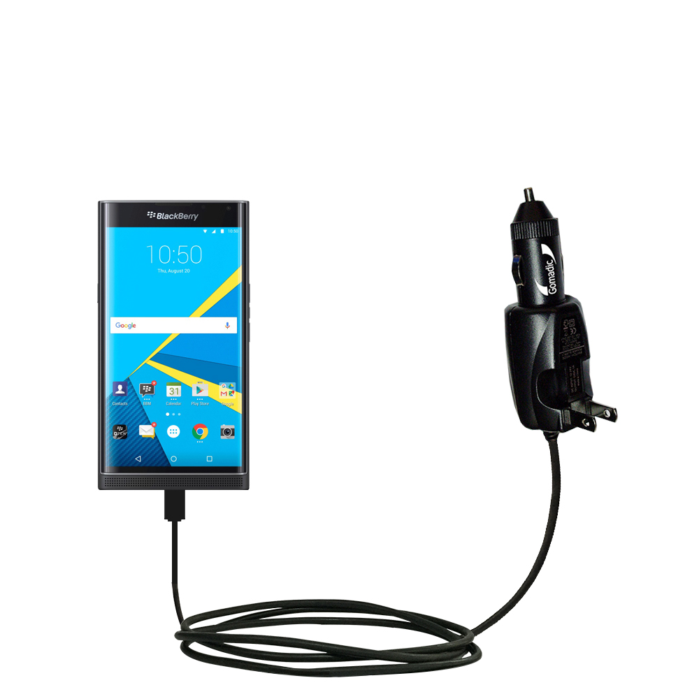 Car & Home 2 in 1 Charger compatible with the Blackberry Priv