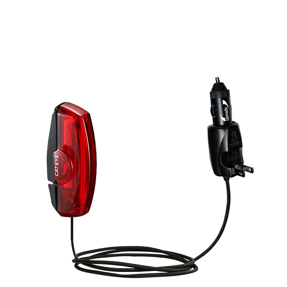 Car & Home 2 in 1 Charger compatible with the Cateye Rapid X TL-LD700-R