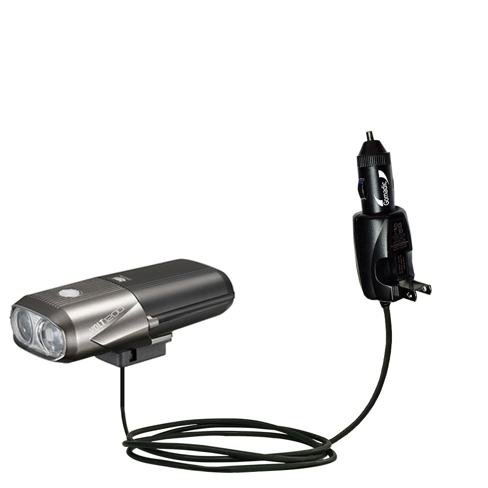 Car & Home 2 in 1 Charger compatible with the Cateye Volt 1200 HL-EL1000RC