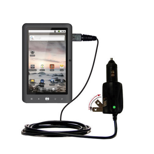 Car & Home 2 in 1 Charger compatible with the Coby Kyros MID7015