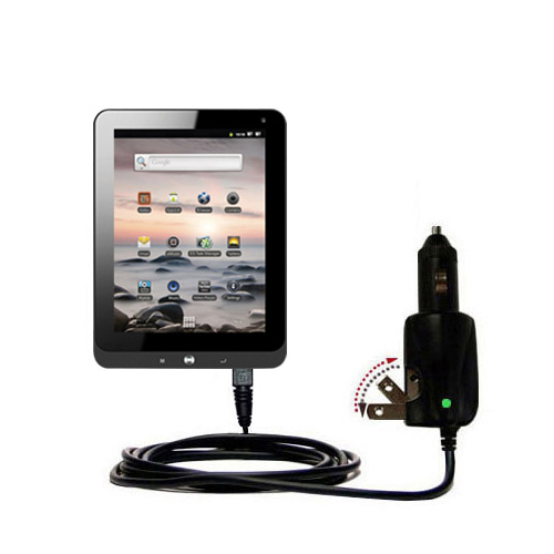Car & Home 2 in 1 Charger compatible with the Coby KYROS MID1126