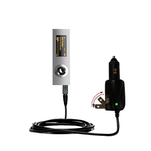 Car & Home 2 in 1 Charger compatible with the Coby MP565