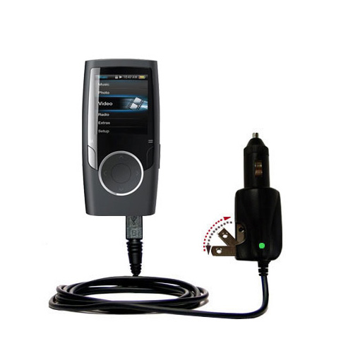 Car & Home 2 in 1 Charger compatible with the Coby MP601 Video MP3 Player