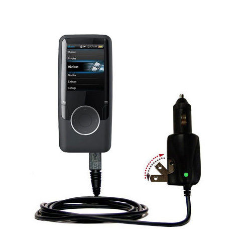 Car & Home 2 in 1 Charger compatible with the Coby MP620 Video MP3 Player