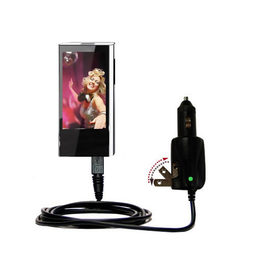 Car & Home 2 in 1 Charger compatible with the Coby MP826 Touchscreen Video MP3 Player
