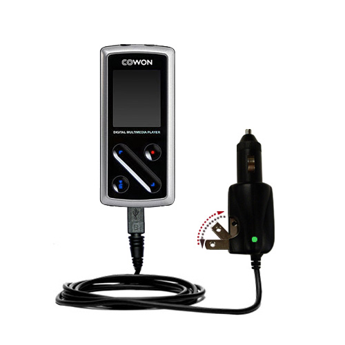 Car & Home 2 in 1 Charger compatible with the Cowon iAudio 6