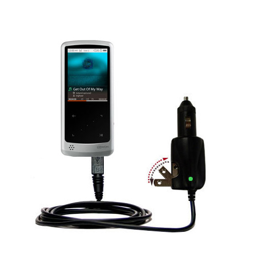 Car & Home 2 in 1 Charger compatible with the Cowon iAudio 9