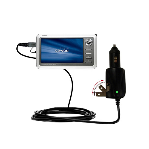 Car & Home 2 in 1 Charger compatible with the Cowon iAudio A2 Portable Media Player
