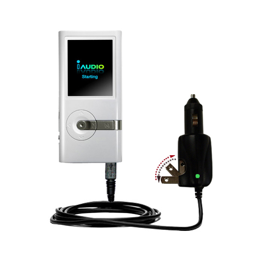 Car & Home 2 in 1 Charger compatible with the Cowon iAudio U5