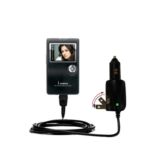 Car & Home 2 in 1 Charger compatible with the Cowon iAudio X5L