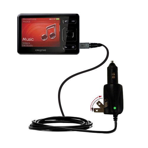 Car & Home 2 in 1 Charger compatible with the Creative Zen (All GB Versions)