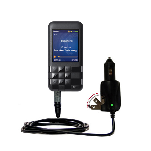 Car & Home 2 in 1 Charger compatible with the Creative Zen Mozaic EZ300
