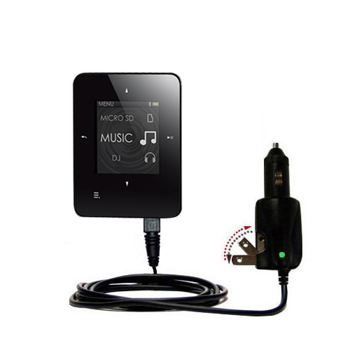 Car & Home 2 in 1 Charger compatible with the Creative ZEN Style M300