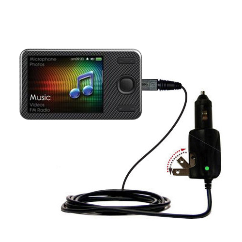 Car & Home 2 in 1 Charger compatible with the Creative Zen X-Fi Style