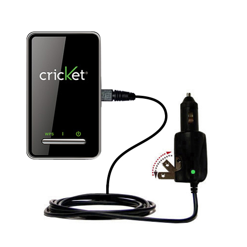 Intelligent Dual Purpose DC Vehicle and AC Home Wall Charger suitable for the Cricket  Crosswave - Two critical functions; one unique charger - Uses Gomadic Brand TipExchange Technology