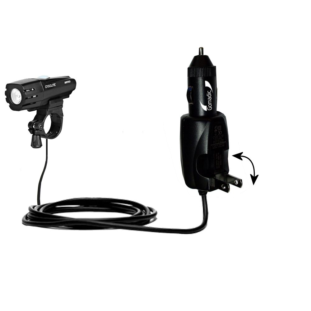 Car & Home 2 in 1 Charger compatible with the Cygolite Metro 420 / 500